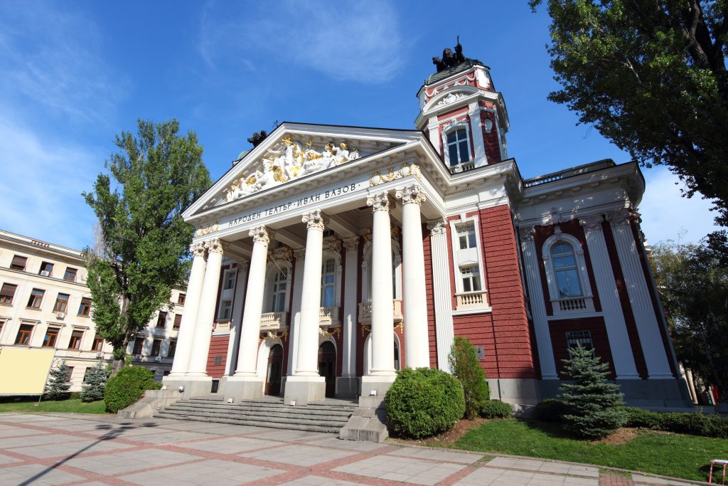 Sofia, Bulgaria - famous Ivan Vazov National Theatre building.